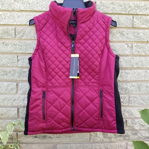 Andrew Marc quilted puffer vest Small NWT - Picture 1 of 6